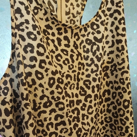 Ambiance Black and Cream Leopard Print Top - Picture 5 of 8